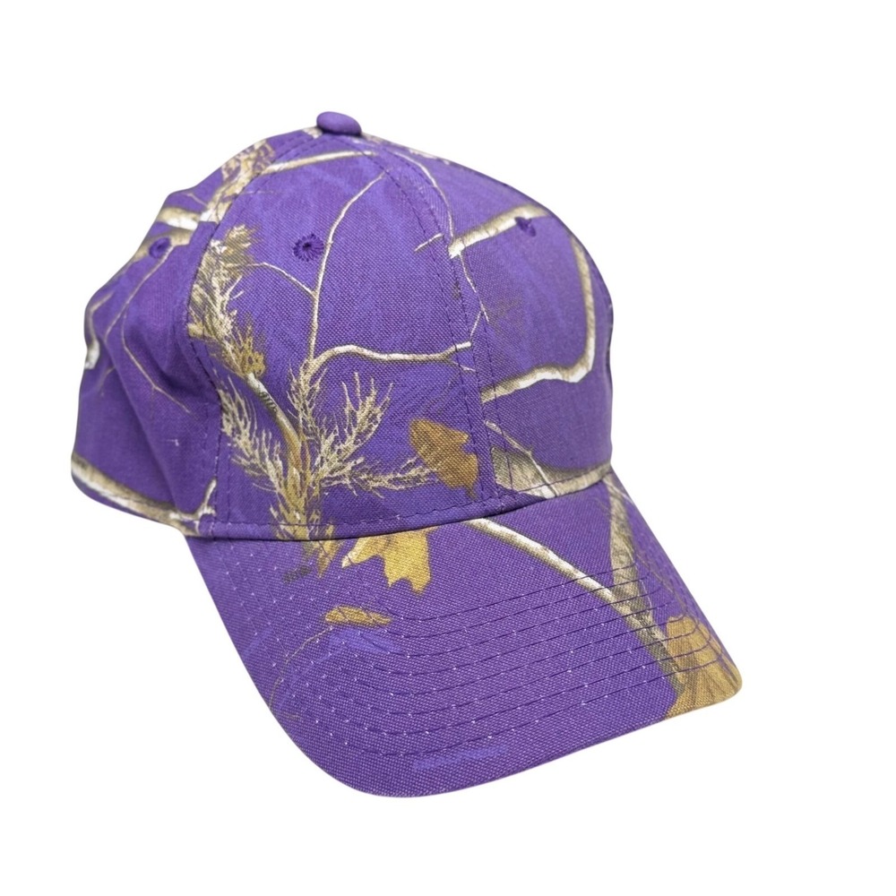 Realtree Purple Camo Baseball Hat Adjustable Strapback Granola Gorpcore Outdoor
